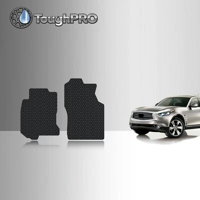 ToughPRO 前垫 黑色 适用于英菲尼迪 FX35 全天候 定制 适合 2003 - 2008 — 第 1/4 张图片