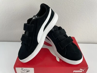 Puma Smash v2 SD V PS "Black White" 365177 01 Gr. 1C NEU - Bild 1 von 4