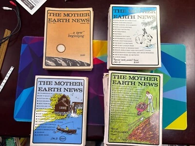 Mother Earth News Magazine Issues #1-#40 (missing 11 & 31) W/maps And Foldouts Foto 1 de 4