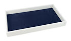 1.5 inch Deep White Stackable Plastic Tray with Choice of Presentation Pad