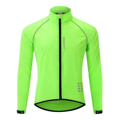 WOSAWE Hombres Chaqueta de Ciclismo a Prueba de Viento Impermeable MTB Bicicleta de Carretera Deportes al Aire Libre Prendas para el torso Foto 1 de 4