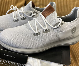 FootJoy Flex Coastal Mesh Golf Shoes  Size 10.5 M White/Grey #56130