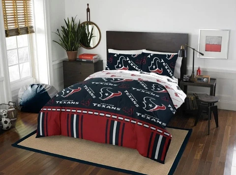 HOUSTON TEXANS FOOTBALL 5 Piece Set Queen Bedding Earl Campbell FREE SHIPPING! Cover