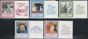 🇸🇿Swaziland 1986 The 60th Anniversary of the Birth of Queen Elizabeth II (MNH) - Picture 1 of 8