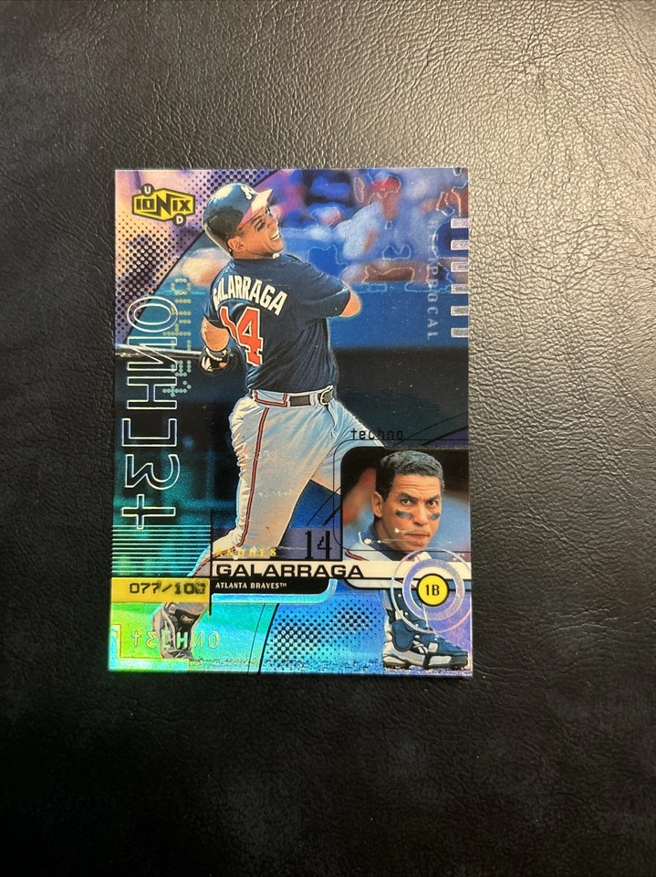 Cw 1999 Upper Deck Techno /100 Ionix Reciprocal R62 Andres Galarraga - Image 1 of 2