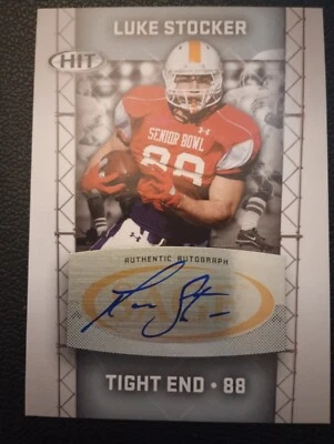 2011 Hit Luke Stocker AUTOGRAPH Tennessee - Image 1 of 2