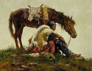 "WATCHING THE COLUMN" LIMITED EDITION PRINT BY HOWARD TERPNING - Bild 1 von 5