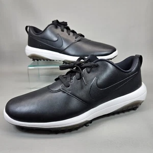 Nike Roshe G Tour Golf Shoes Spikes Black White AR5580-001 Men's Size 13 - Picture 1 of 13