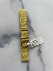 DeBeer Paris Watch band 16mm Lemon Yellow Lizard #329-16 Straps Bargains Deals - Picture 1 of 2