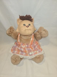 Cabbage Patch Kids Koosas Kitty Cat 1983 Coleco Vintage Baby Doll Brown Hair  - Picture 1 of 9