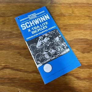 Schwinn Owners Manual X-Tra Lite Bicycles Derailleur Equipped Models 1982 - Picture 1 of 5