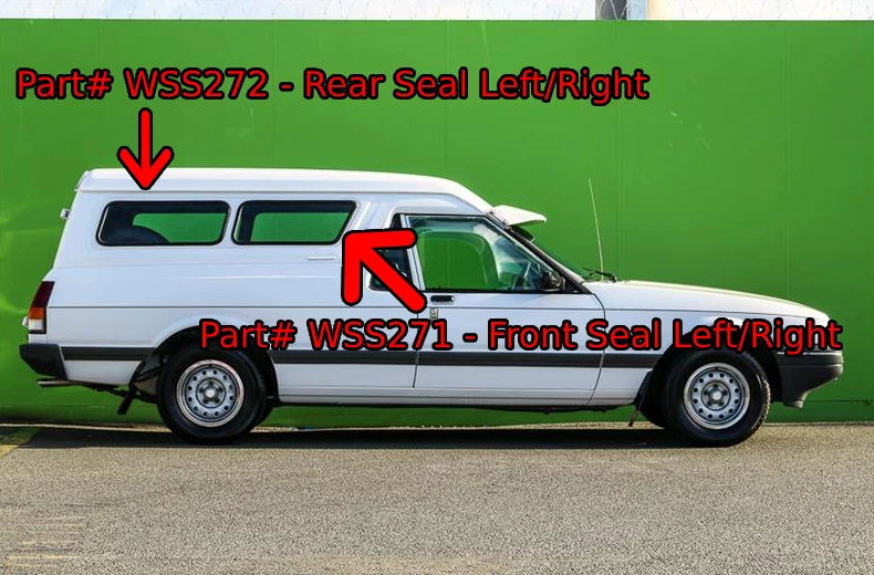 Ford Falcon XA XB XC XD XE XF EA EB ED EF EL Panel Van Side Window Seal - Rear — 第 1/1 张图片
