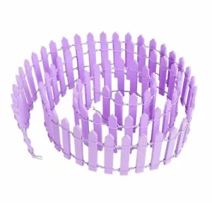 Miniature Dollhouse Fairy Garden 2"x35" Lt. Purple Picket Fence - Buy 3 Save $5 - Picture 1 of 1