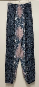 Lotus & Luna Haremshose - Navy Rayon Gummibund/Beinöffnungen Mandala One Size - Bild 1 von 8