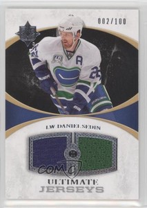 2010-11 Ultimate Collection Ultimate Jerseys /100 Daniel Sedin #UJ-DS HOF