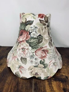 Beautiful Large Vintage Floral Flower Rose Lampshade - Picture 1 of 7
