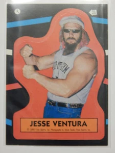 Topps WWF Pro Wrestling Stars 1985 - Pegatinas #4 Jesse Ventura - Imagen 1 de 2