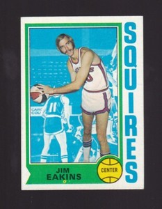 1974-75 Topps Jim Eakins #258 Virginia Squires