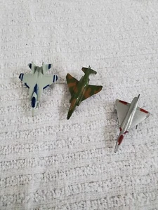 Tootsie Toy Diecast Jet Plane (lot3) McDonnell Douglas F4 Phantom Camo 2.25" 80s - Picture 1 of 11