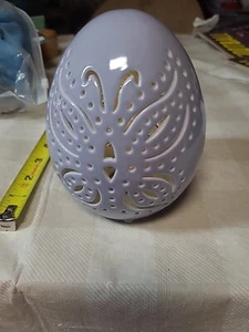 LIGHTED EGG NIGHT LIGHT OR DECORATION PURPLE - Picture 1 of 8
