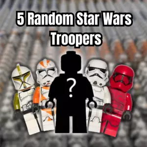Lot of 5 Random LEGO Star Wars Trooper Minifigures - Mystery Grab Bag Bundle - Picture 1 of 6