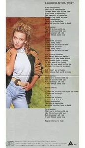Kylie Minogue I Should Be So Lucky Out of Print Single CD Japanese Import - Foto 1 di 1