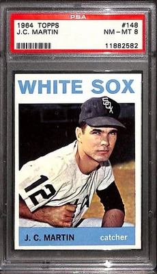 1964 TOPPS #148 J.C. Martin PSA 8 NM-MT 11882582  - Image 1 of 3