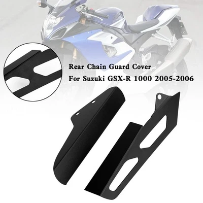 Rear Sprocket Chain Guard Cover For Suzuki GSX-R GSXR 1000 2005-2006 K5 Black T8 Foto 1 de 4