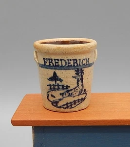IGMA Jane Graber Stoneware Frederick Stag Crock Dollhouse Miniature 1:12 - Picture 1 of 10