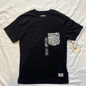 Vans Disney Cheshire Cat Glow In The Dark Black T-Shirt Boys - Picture 1 of 5
