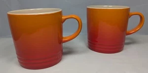LE CREUSET Flame 350ml Coffee Mug Set of 2 Second Choix - Picture 1 of 7