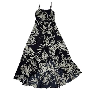 Show Me Your Mumu Romper Dress XS Wrap Maxi Skirt Ruffle Adjustable Straps Leaf - Picture 1 of 24