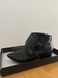 French Connection Roree 2 Buckled Ankle Boots 5.5 - Picture 1 of 4