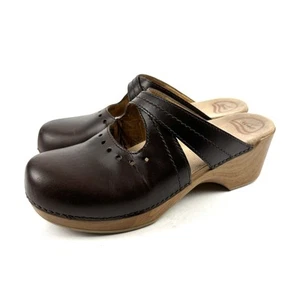 Dansko Susana Clogs 41 braun Leder Slipper Pantoletten Schuhe Damen - Bild 1 von 9