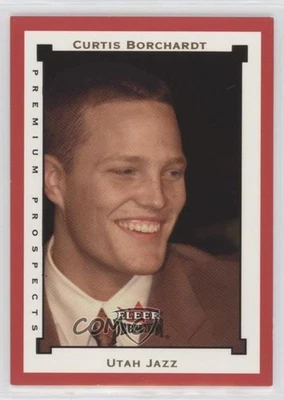 2002-03 Fleer Premium Prospects Ruby /100 Curtis Borchardt #SR128 Rookie RC - Image 1 of 2