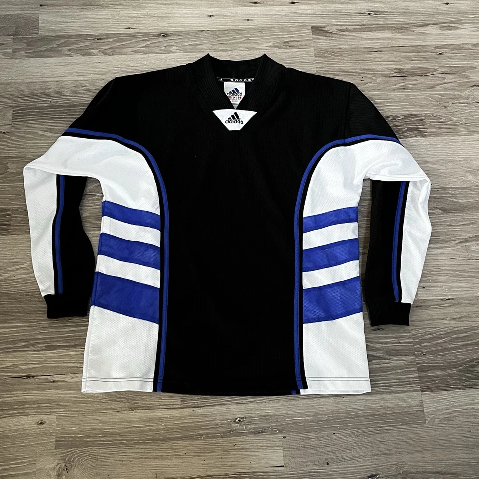 Camiseta de portero de fútbol Adidas vintage de los 90 camiseta de fútbol mediana manga larga Foto 1 de 4