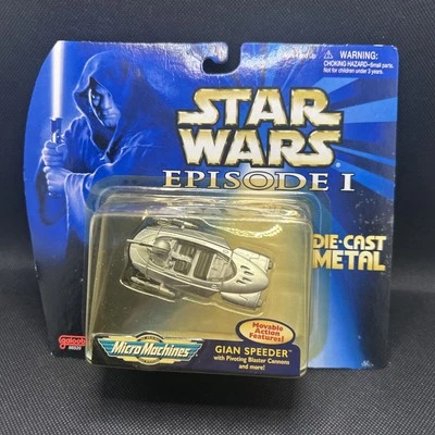 STAR WARS EPISODE 1 GIAN SPEEDER DIE CAST Micro Machine  NIP - Image 1 of 4