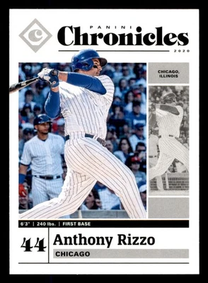 Tarjeta coleccionable deportiva de béisbol 9 Anthony Rizzo 44 Chicago White Sox 2020 Panini  Foto 1 de 2