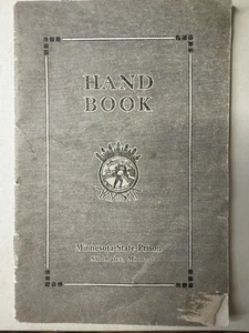 Rare Vintage 1937 Minnesota State Prison at Stillwater Inmate Hand Book - Picture 1 of 6