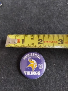 Pinback botón vintage de los Minnesota Vikings 1 pulgada - Imagen 1 de 2