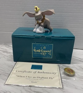 Walt Disney Classics Collection Dumbo and Timothy Mouse Ornament & pin with COA - Picture 1 of 7