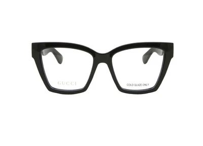 GUCCI GG1715O (001) montatura da vista da donna in iniettato nero - Imagen 1 de 3