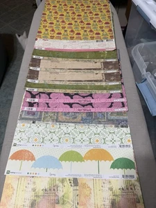 12pieces Misc 12x12 Scrape Book Paper - Picture 1 of 2