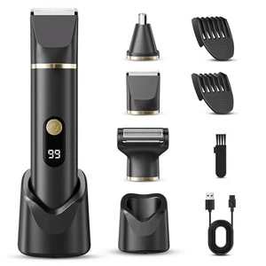 Beard Trimmer for Men IPX7 Waterproof Body Hair Trimmer Electric Razor Shaver... - Picture 1 of 7