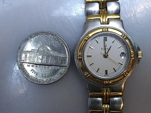 Bulova Women's Gold & Silver Tone Stainless Wristwatch Quartz 7.5"  - Picture 1 of 12
