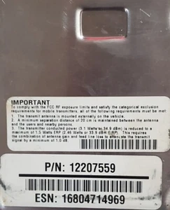 Genuine Motorola OnStar Communication Control Module Transceiver 12207559 - Picture 1 of 12