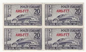 1950 Trieste A (AMG-FTT) - Quartina Salone Auto 20 L. MNH** - Picture 1 of 1