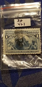 1893 USA One Cent Stamp Landing Of Columbus SC#230 Idkp1. - Picture 1 of 1