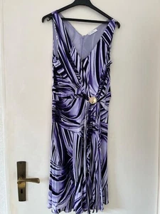Versace Kleid, Medusa, lila violett weiß, Gr. 46(ital.)/38 (dt.) - Bild 1 von 7