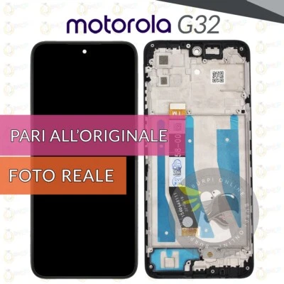 DISPLAY MOTOROLA MOTO G32 XT2235 SCHERMO + FRAME LCD VETRO TOUCH PARI ORIGINALE